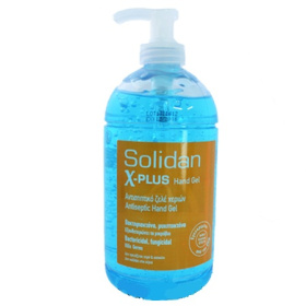 Αντισηπτικό gel χεριών Solidan X-Plus, 600ml