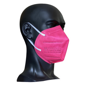 Μάσκα προστασίας FFP2- KN95 με 4 στρώσεις Για Παιδια άνω των 8 ετών και Ενήλικες Small (CE & EN:149:2001) BRAND ITALIA ΦΟΥΞΙΑ