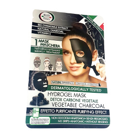Brand Italia Detox Purifying Effect Tissue Face Mask With Natural Charcoal and Chamomile Extract 30gr - Μάσκα προσώπου με ενεργό άνθρακα