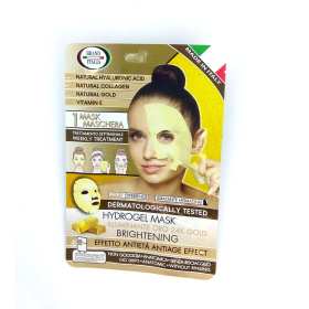 Brand Italia Brightening Antiage Effect Tissue Face Mask With Gold And Vitamin E 30gr - Μάσκα Προσώπου με φυσικό χρυσό
