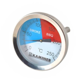 Ανοξείδωτο θερμόμετρο για ψησταριές-καπνιστήρια, 0-250°C