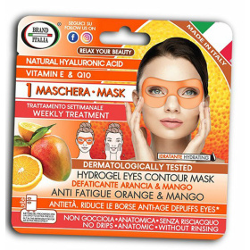 Brand Italia Υφασμάτινη Μάσκα Ομορφιάς Anti Fatigue Orange & Mango 1τμχ.
