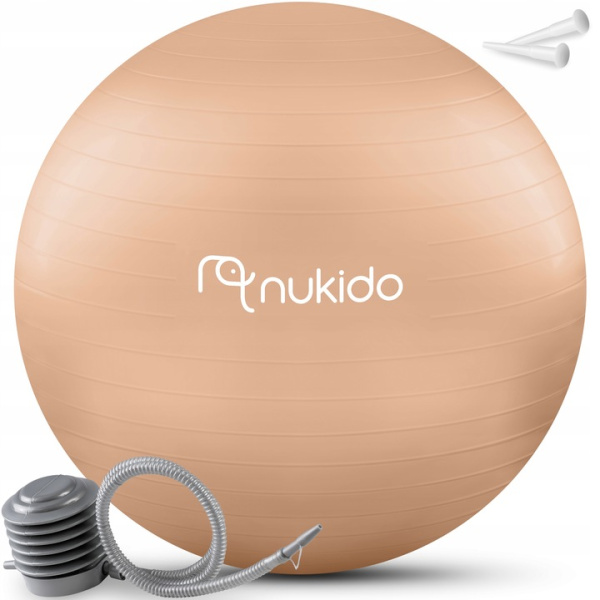 Nukido Μπάλα γυμναστικής για την εγκυμοσύνη 65cm Μπεζ